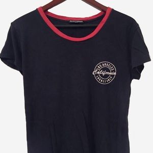 brandy melville navy California shirt